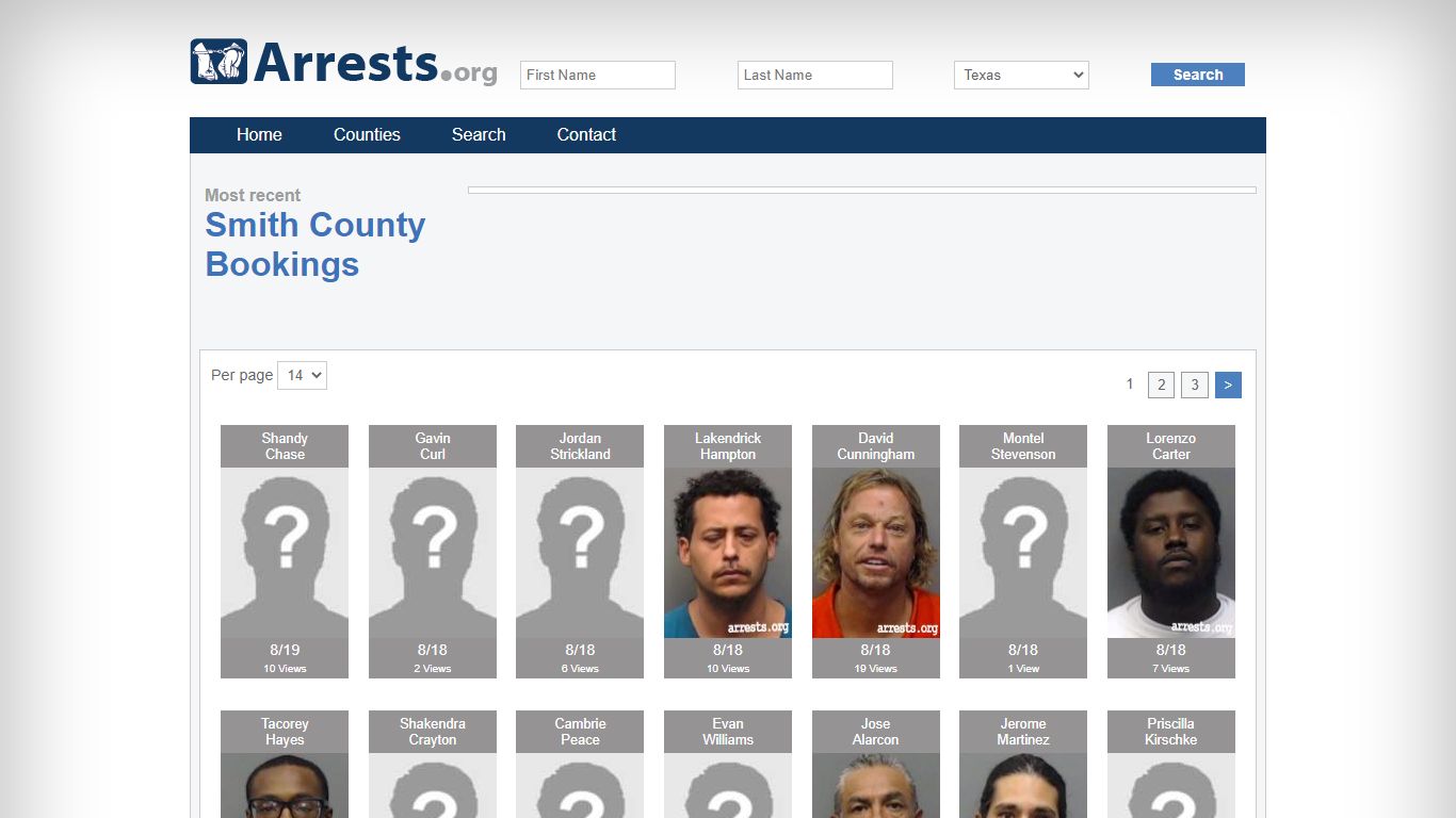 Smith County Arrests and Inmate Search